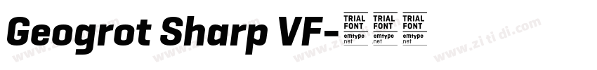 Geogrot Sharp VF字体转换